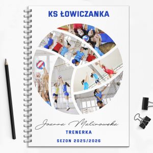 Personalizowany notatnik PREZENT DLA TRENERA SIATKWKI prezent dla mczyzny notatnik personalizowany