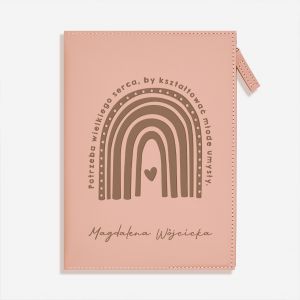 Personalizowany notes na zamek PREZENT DLA PRZEDSZKOLANKI prezent dla nauczyciela notes z nadrukiem