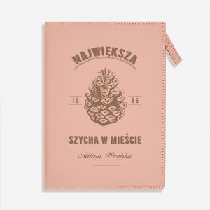 Personalizowany notes na zamek SZYCHA prezent dla koleanki z pracy notes dla kobiety prezent dla przyjaciki