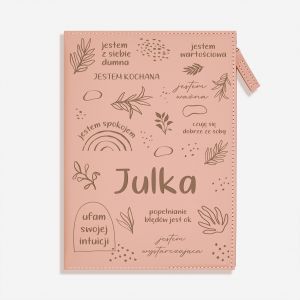 Personalizowany notes nastolatki SELF LOVE notatnik personalizowany prezent dla nastoletniej dziewczyny