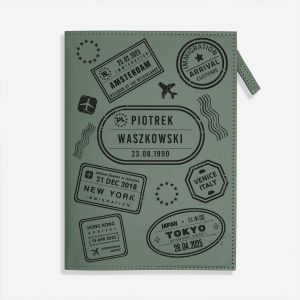 Personalizowany NOTES PODRӯNIKA z grawerem notes z grawerem prezent dla podrnika
