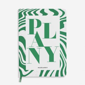 Personalizowany notes ze zotymi brzegami PLANY personalizowany notatnik prezent dla przyjaciki