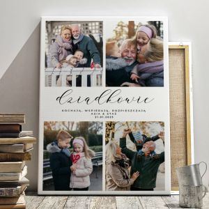 Personalizowany OBRAZ DLA BABCI I DZIADKA na p��tnie 100 x 70 cm