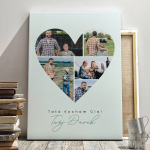 Personalizowany obraz na Dzie Taty SERCE