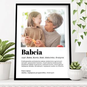 Personalizowany plakat dla babci DEFINICJA