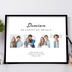 Fotoplakat PREZENT DLA BRATA NA URODZINY
