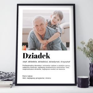Personalizowany plakat dla dziadka DEFINICJA