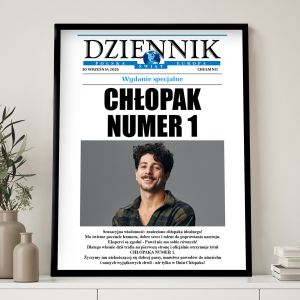 Personalizowany plakat DZIENNIK prezent na Dzie� Ch�opaka