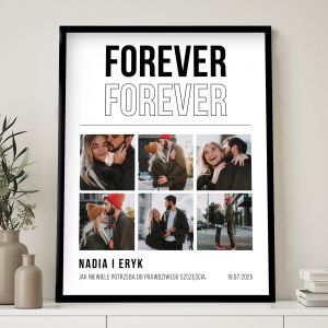 Personalizowany plakat na rocznic FOREVER