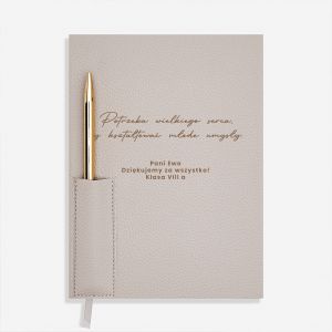 Personalizowany PLANER DLA NAUCZYCIELA prezent na koniec roku szkolnego  prezent dla pedagoga notes z dedykacj