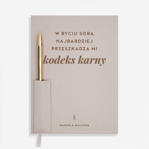 Personalizowany planer z d�ugopisem KODEKS KARNY prezent dla studenta prawa planer studenta prezent dla prawnika