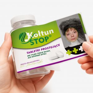 Zestaw cukierk�w mi�towych z etykiet� do personalizacji KO�TUN �mieszny prezent dla w�osomaniaczki cukierki mi�towe
