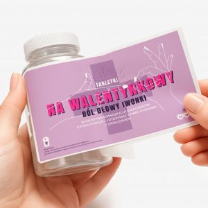 Personalizowany pojemnik na cukierki PREZENT NA WALENTYNKI upominek na walentynki prezent dla ukochanej