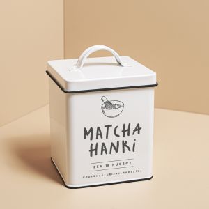 Personalizowany POJEMNIK NA MATCH� prezent dla niej akcesoria do matchy pojemnik na herbat�