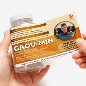 Personalizowany pojemnik na mi�t�wki PREZENT DLA GADU�Y prezent ze zdj�ciem prezent dla przyjaciela