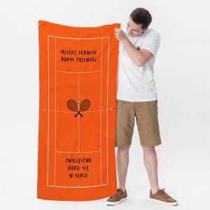 Personalizowany rcznik KORT prezent dla tenisisty