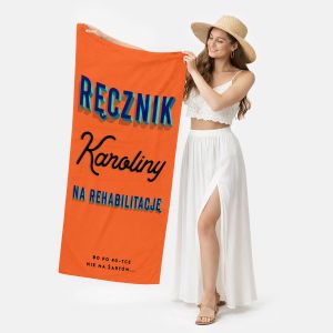 Personalizowany r�cznik NA REHABILITACJ� �mieszny prezent na 40 urodziny prezent na czterdziestk�