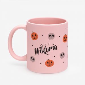 Personalizowany r�owy KUBEK HALLOWEENOWY