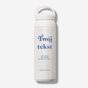 Personalizowany termos z r�czk� TW�J TEKST termos z nadrukiem termos personalizowany termos na kaw�