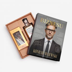 Personalizowany zestaw dla szefa - likier i czekolada prezent dla szefa elegancki prezent