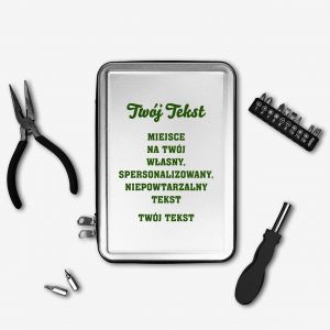 Personalizowany zestaw narz�dzi precyzyjnych w etui TW�J TEKST