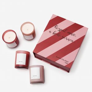 Personalizowany zestaw �wiec WALENTYNKOWY PREZENT DLA MʯA zestaw prezentowy prezent na walentynki dla m�a