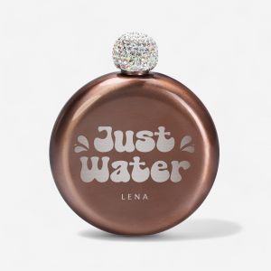 mieszna piersiwka kobieca JUST WATER piersiwka z grawerem mieszny prezent dla dziewczyny