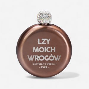 Damska piersiwka z grawerem ZY MOICH WROGW mieszny prezent dla dziewczyny piersiwka z grawerem