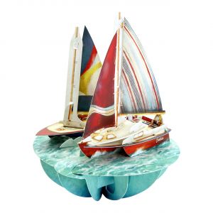 Skadana kartka dla eglarza SAILING Pirouettes Card