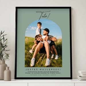 Plakat JESTE NAJLEPSZY wzruszajcy prezent dla taty
