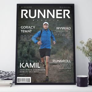 Plakat dla biegacza MAGAZYN RUNNER