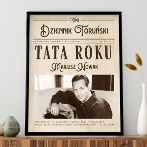 Personalizowany plakat TATA ROKU pamitka dla taty