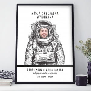 Plakat podzikowanie PREZENT DLA WIADKA