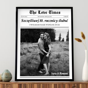 Plakat na rocznic lubu THE LOVE TIME