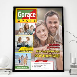 Personalizowany plakat ze zdjciem GORCE YCIE mieszny prezent dla niej