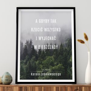 Personalizowany PLAKAT BIESZCZADY