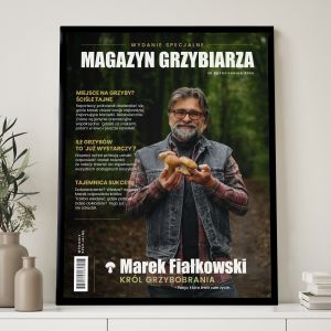 Plakat personalizowany MAGAZYN GRZYBIARZA prezent dla grzybiarza prezent dla m�czyzny
