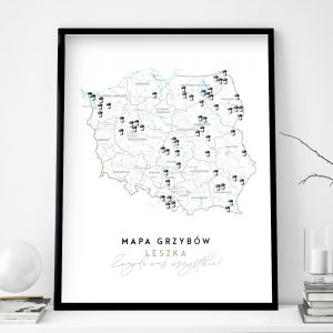 Personalizowany plakat MAPA GRZYBW