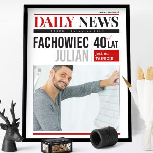 Plakat ze zdjciem NEWS prezent dla fachowca