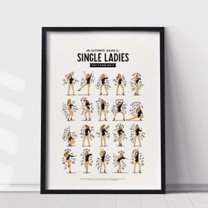 Plakat SINGLE LADIES 50x70cm