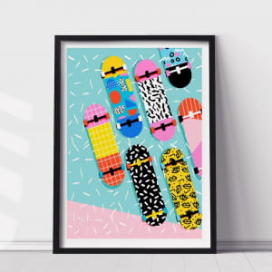 Plakat SKATEBOARD Wacka Designs 50x70cm