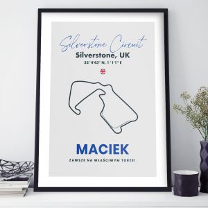 Plakat formua 1 TOR WYCIGOWY SILVERSTONE