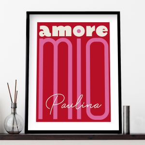 Plakat walentynkowy AMORE MIO