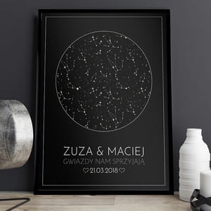 Plakat personalizowany 31x41 cm UPOMINEK NA ROCZNIC