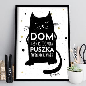 Plakat personalizowany 31x41 cm PREZENT DLA KOCIARZY