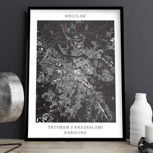 Plakat MAPA MIASTA - WROCAW