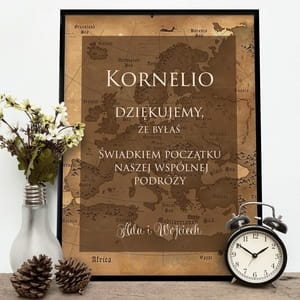 Plakat personalizowany 31x41 cm POCZTEK PODRӯY