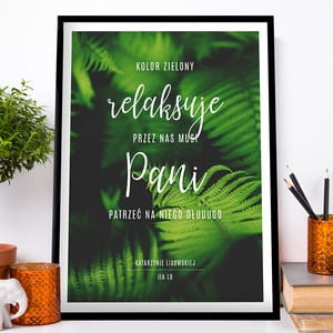 Plakat personalizowany 31x41 cm PREZENT DLA NAUCZYCIELKI