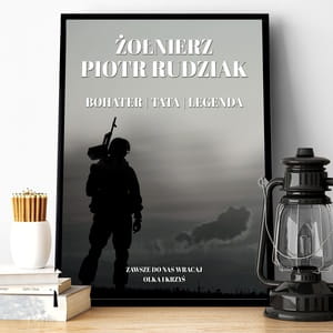 Plakat personalizowany 31x41 cm ONIERZ prezent dla wojskowego