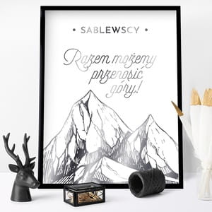 Plakat z uszlachetnieniem srebrnym GRY prezent dla pary